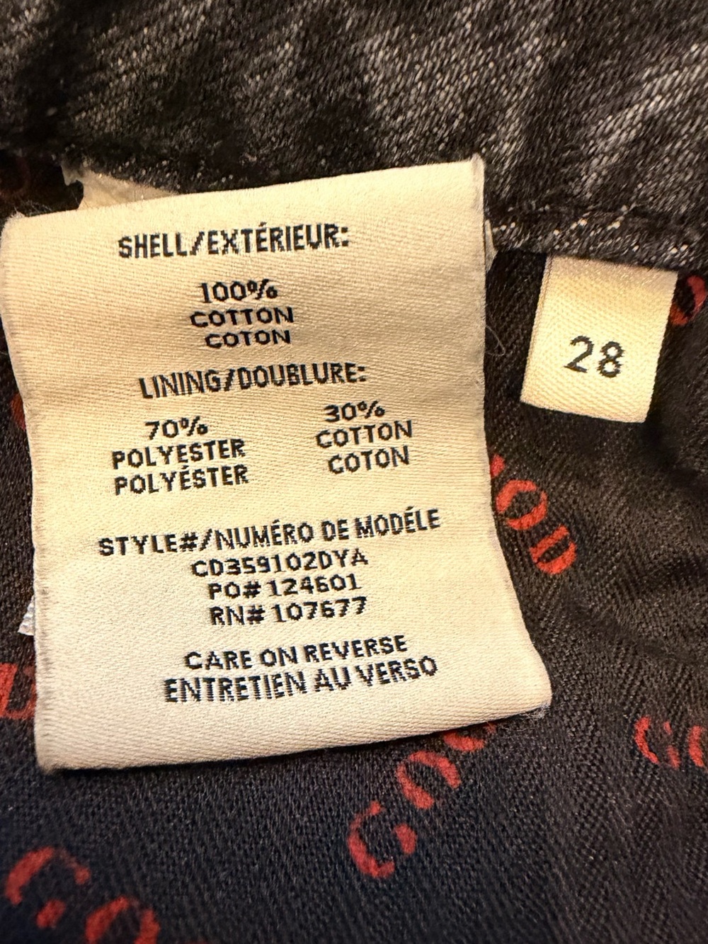 Alice + Olivia Washed Black Distressed Denim Mini Skirt - Picture 6 of 7